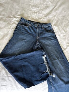 American Eagle Outfitters Straight Leg Jeans - Dark Blue